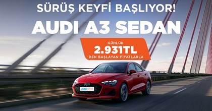 Sürüş Keyfi Başlıyor! Audi A3 Sedan